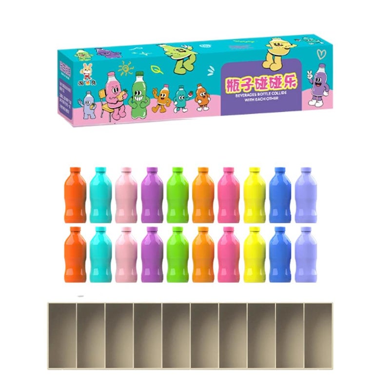 Fun bottle guessing game for children, color memory matching drink game, brain-training memory puzzle toy